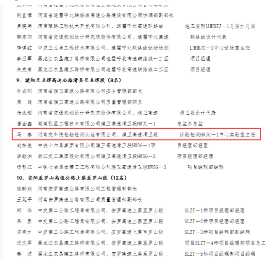 喜報(bào)！河南交科院檢驗(yàn)檢測認(rèn)證有限公司、河南省豫通工程管理咨詢有限公司獲河南省交通運(yùn)輸廳通報(bào)表揚(yáng)